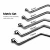 Capri Tools Brake Bleeder Wrench Set, Angled Double Box End, 7 to 11 mm, 5-Piece, Metric CP11840-5MRK